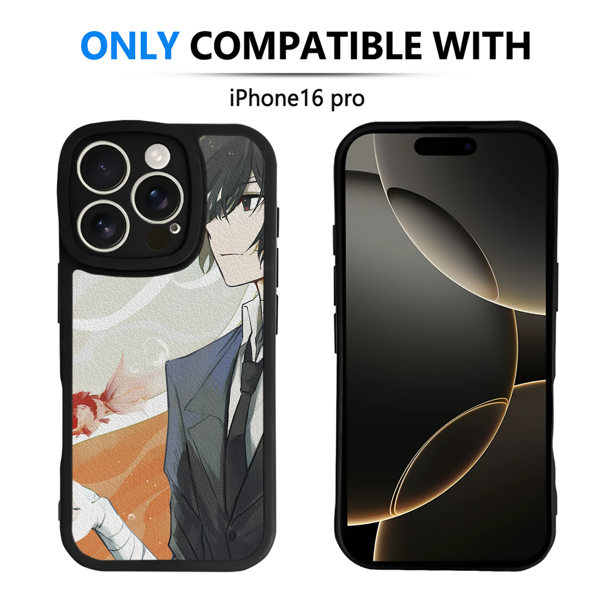 （画像用） 文豪ストレイドッグス Bungo Stray Dogs 【iPhone 16シリーズ対応】シリコンスマホケース（レザー調） 材質：シリコン